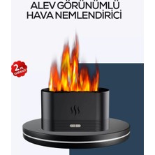 My Best Store Aromatik Oda Kokusu Difüzörü Alev Tasarımlı LED Işıklı Nemlendirici - MY002R-7BZWQ6