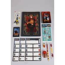 x Dekomus "wizard Icons Collection" Harry Potter Lisanslı Kırtasiye Seti Makas,a4 Defter,cetvel,kurşun Kalem,silgi,kalemtraş