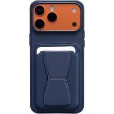 Iphone 17 Pro Uyumlu Kartlıklı Deri Görünümlü Premium Kılıf