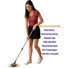 Ovivo mikrofiber Yuvarlak Mop Paspas Lux Yedek Ucu 3 Adet