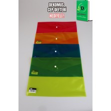 Mikro x Dekomus Rainbow Sort Collection 5 Adet Çıtçıt Dosya "dekomus Cep Defteri Hediyeli"