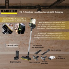 Karcher Vc 7 Cordless Yourmax Elektrikli Dik Süpürge
