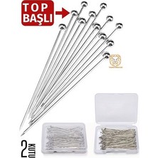 Lowell Home Ieg Top Başlı Iğne 2 Kutu 100 Adet Başörtü Iğnesi Toplu Iğne 720782 LWLHN-RSIEG324