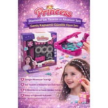 Trust Store Princess Diamond Saç Tasarım ve Aksesuar Seti Geniş Kapsamlı Güzellik Oyun Seti