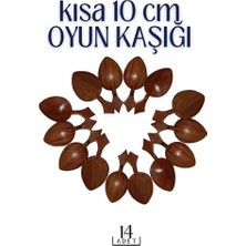 İlkyaz Fashion Kısa Oyun Kaşığı Halk Oyunu Kaşığı - Kına Kaşığı Kısa Saplı Zeybek Oyun Kaşığı 1