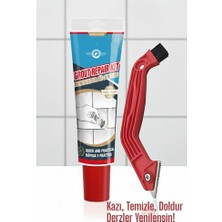 Elektronikçim Hsnet Derz Dolgu Macunu + Çelik Uçlu Derz Kazıyıcı Set | Fayans Arası Temizlik ve Yenileme Ç�