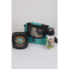 Jurassic World x Dekomus "t-Rex Force Collection" Jurassıc World Lisanslı Beslenme Çantası,matara ve Beslenme Kabı Seti