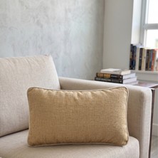 Jungolica Pet Products 2 Adet Keten Kırlent Kılıfı 30X50 cm – Biyeli Dekoratif Yastık Kılıfı, Gizli Fermuarlı