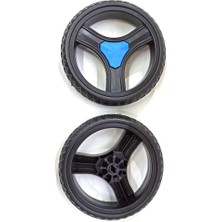 Abnturk Plastik Pazar Arabası Bebek Arabası Teker Takımı Lüx 2 Adet Fiyatıdr 17CM Çap Doğrular Parilla Model