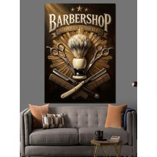 Tablomega Geleneksel Berber Fırçalı Retro Logo Dekoratif Kanvas - Mdf Ahşap Tablo