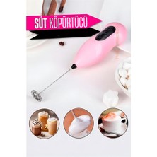 Zenvia Turk Süt Köpürtücü Kahve Karıştırıcı Mini Pilli Mixer Çırpıcı ZNV-HBY3245