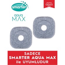 Smarter Aqua Max 2 Adet Yedek Mop Temiz & Kirli Suyu Ayırma Özelliği Otomatik Temizlik Seti Mop