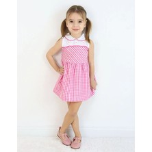 Luggi Baby Bebe Yaka Kolsuz Kız Bebek Elbise