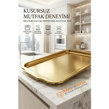 İlkyaz Fashion Gold Profesyonel Sunum Tepsisi - Heidi Bauer Serisi 31X21 cm 722991 ILKYAZ-325T435
