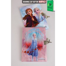 x Dekomus Frosted Whispers Collection Lisanslı Elsa Frozen Kilitli Hatıra Defteri