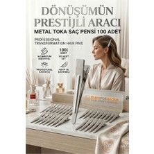 Store Mania Ieg™ 100'LÜ Profesyonel Alüminyum Saç Pensi Seti Metal Toka Saç Pensi  718289