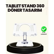Tgzm Ayarlanabilir Şeffaf Tablet Standı Kaymaz Silikon Tabanlı - TG0012-2QD560