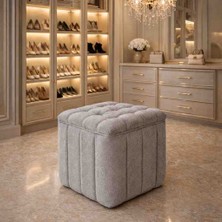 Muba Online Kapitoneli Dilimli “modern Kare Puf | Ayak Dinlendirme Taburesi | Dekoratif ve Rahat Yüksek Kalite”