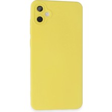 Eco Port Samsung Galaxy A05 Kılıf Nano Içi Kadife Silikon - Sarı