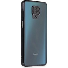 Eco Port Xiaomi Redmi Note 9 Pro Kılıf Razer Lensli Silikon - Siyah