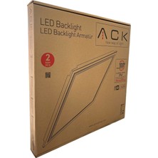 60X60 Ack 42W Sıva Altı LED Panel 3000K Gün Işığı 2ADET