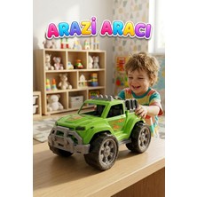 Farbu Oyuncak Fileli Dev Tekerlekli 38CM Detaylı 4x4 Arazi Aracı Tasarımlı Eğitici Oyuncak Araba