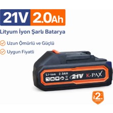 K-Pax 5 Pilli Akü Batarya 21V 2.0AH Bir Çok Model Ile Uyumlu