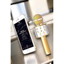 My Best Store Şarjlı ve Uzun Pil Ömürlü Karaoke Mikrofon USB Bellek Destekli Profesyonel Ses - MY002R-7AXQN4