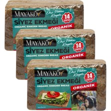 Kms Home Mayaköy Organik Ekşi Mayalı Siyez Ekmeği 400 gr x 3 Adet