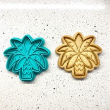 Delixa Hurma Palmiye Ağacı Kurabiye Kalıbı Damga Seti, Ramazan Ayı, Tropikal Çöl Temalı, Şeker Hamuru Kil Ş