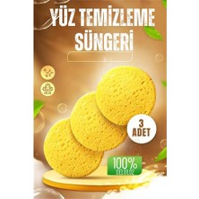 Turk  Makyaj Temizlik Pedi Cilt Temizlik Süngeri Doğal Selülöz 3 Adet Nemere