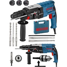 PremiumPort 3000 W Bakır Sargılı Hilti Matkap Seti, 5 Uç ve Yedek Mandren ile