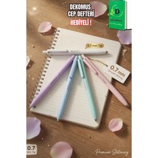 Mikro x Dekomus Pastel Touch Collection "2 Adet" 0.7 mm Uçlu Kalem "dekomus Cep Defteri Hediyeli"