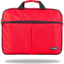 WTX302 Wtxpro Serisi 15.6 Inch Uyumlu Su Geçirmez Kumaş Macbook, Laptop, Notebook El Çantası- Kırmızı