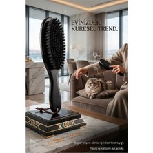 İlkyaz Fashion Siyah Ahşap Kedi Köpek Tüy Temizleme ve Elbise Fırçası 25 cm 722945 ILKYAZ-325T435