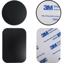 Ucuzmi 2ADET Telefon Araç Içi Tutucu Stant Metal Plaka Magnetic Mıknatıslı Tutucular Için Metal Saç Seti 3m