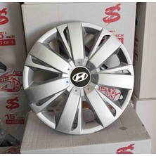Yk Hyundai Accent Era / Getz / Blue / I10 / I20 14 Inç Uyumlu Jant Kapağı 4'lü Takım Amblem Hediyeli