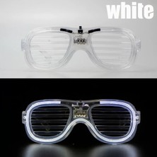 Midas Toptan Home Beyaz LED Işıklı Parti Gözlüğü - Neon 3 Modlu