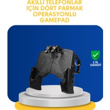 TKÇ Gerçekçi Oyun Deneyimi Sunan Dört Parmak Mobil Gamepad - TK002M-6VYSY6