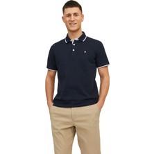 Jack & Jones Jjepaulos Polo Ss Noos Lacivert Erkek 791