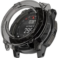 Caseonn Garmin Instinct 3 – 50 mm Solar Kılıf Darbeye Dayanıklı Kasa Koruyucu Esnek Silikon Füme