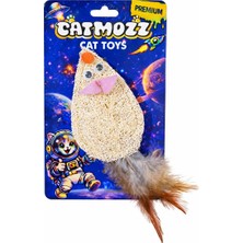 Catmozz Premium Doğal Lifli Tüylü Fare Oyuncak