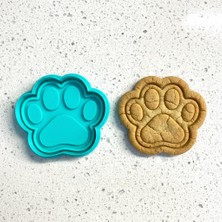 Delixa Sevimli Pati Izi Kurabiye Kalıbı Damga Seti - Temalı - Çok Amaçlı Şeker Hamuru, Kil Şekillendirici (