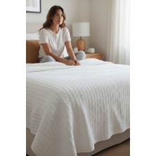 Lussart Collection Örgü Desen Çift Kişilik Pike (220X240 Cm) %100 Cotton