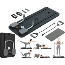 Delixa Çok Fonksiyonlu Egzersiz Aleti, Pilates Reformer, Direnç Bantlı, Ev Tipi Istasyon Tahtası, Zamanlayı