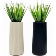 Delixa Üçlü Mini Yapay Sukulent Seti – 8 cm Saksı, Dekoratif Küçük Bitki Seti, Gerçekçi Görünüm, Salon Ev M