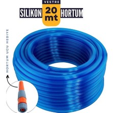 Zenvia Turk  20 Metre Silikonlu Bahçe Hortumu Sulama Aparatı Hediyeli ZNV-HBY3245