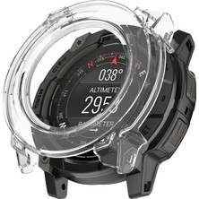 Caseonn Garmin Instinct 3 – 45 mm Solar Kılıf Darbeye Dayanıklı Kasa Koruyucu Esnek Silikon Şeffaf