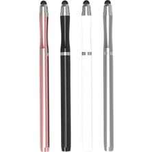 Universal Telefon Tablet iPad 2in1 Disk Uçlu Stylus Pen Dokunmatik Kalem - AL3464 (Rose Gold)