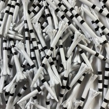 Delixa Champ 3-1/4" Hite Flytee / Çizgili Golf Tişörtü, 100 Adet